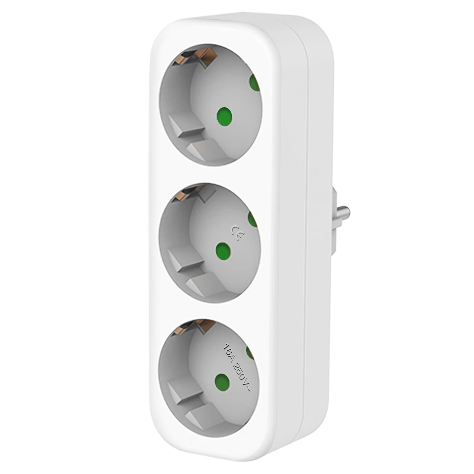 EU-Steckdose mit 3 Anschlüssen, Europäischer Standard-Adapter, Erweiterungssteckdose, 2-Pin-Stecker, Verlängerung, AC-Konverter, Adapter für Zuhause