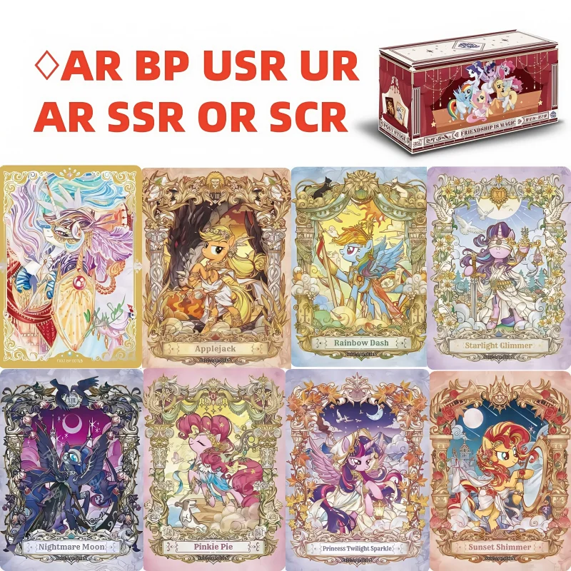 KAYOU-tarjeta de My Little Pony, bolsa estrellada serie 2, bonita princesa BP AR UR USR, personaje de Anime, tarjeta de colección rara, juguetes, regalos