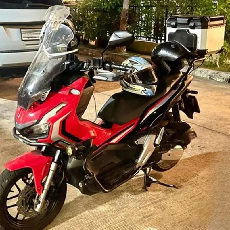 

Factory Hot Selling 35l Silver F2-moto Helmet Storage Universal Aluminum Alloy Tail Box