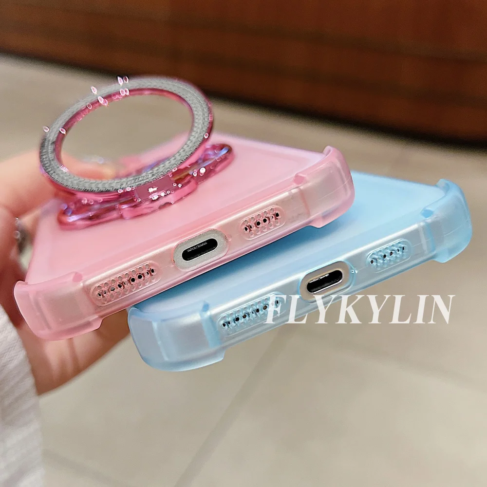 Anti-Fall-Schutz-Telefonhülle für Honor X9B X9A X60 Pro X60i X6C Magic 5 6 7 Pro Lite Gyroskophalterung magnetisch