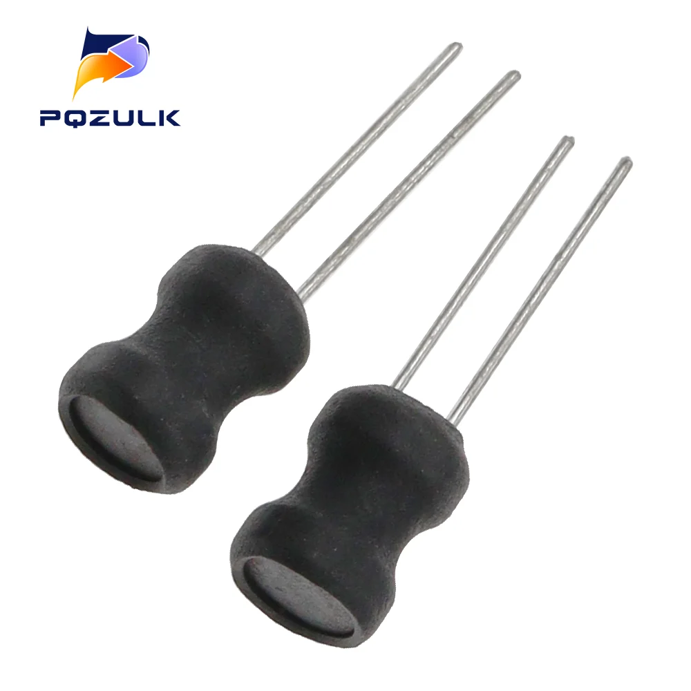 10PCS DIP Power Inductor 6*8mm 2.2UH 4.7UH 10uH 22uH 100uH 150uh 220uH 330uH 470uH 1MH 2.2MH 4.7MH 10MH Inductance 6X8mm 2 Pins