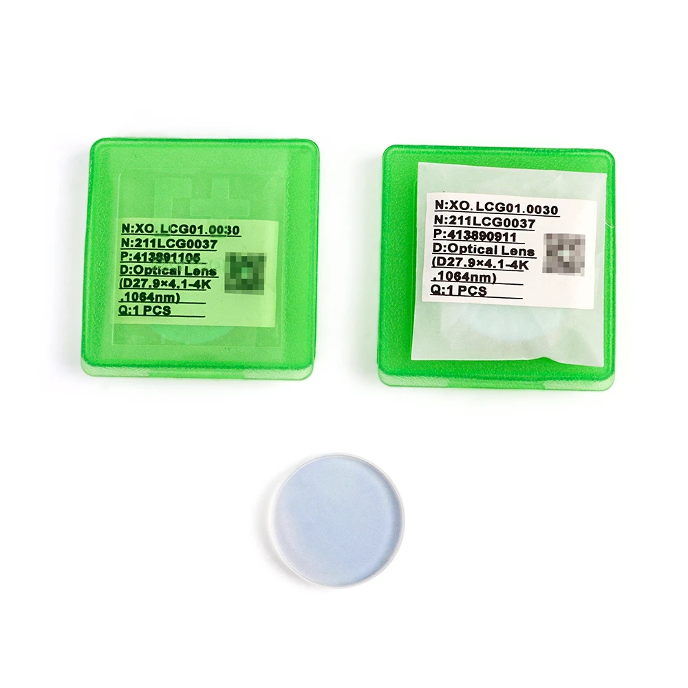 Raytools New D27.9*t4.1mm D24.9*t1.5mm  Head Protective Window & Lens 1064nm Wavelength for Cutting