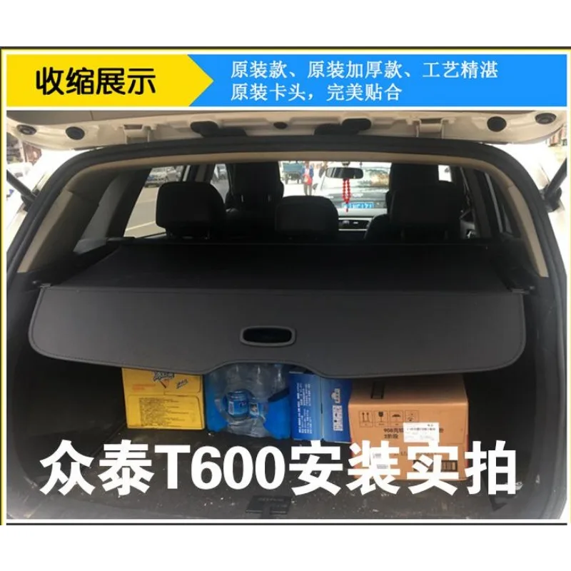 Accessories for ZOTYE T600 2014-2015 2017-2018 cargo blind cover parcel shelf shade trunk liner screen retractable boot cover