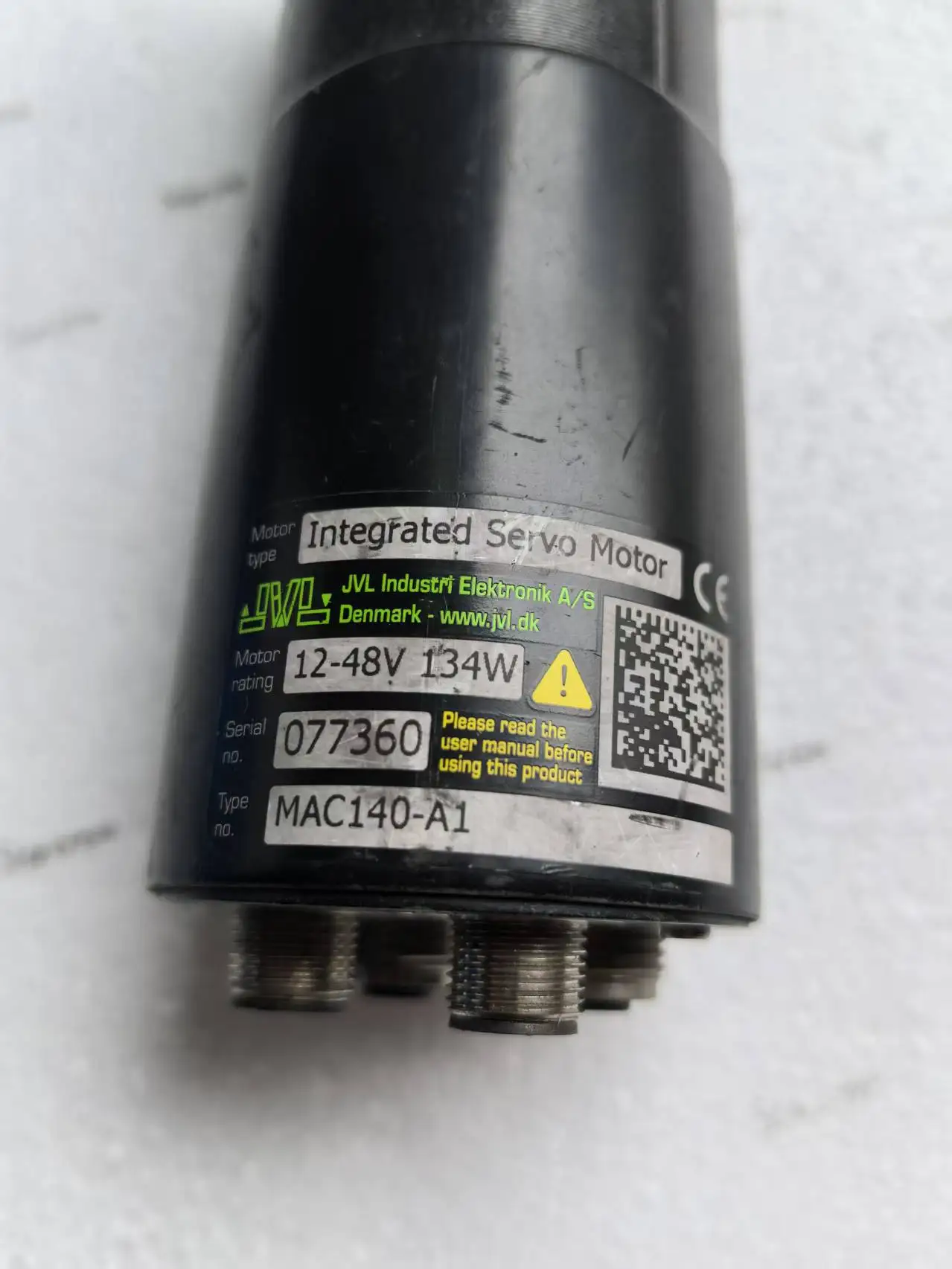 JVL Industri Elektronik MAC140-A1 محرك بدون فرش تيار متردد 140 وات (مستعمل)