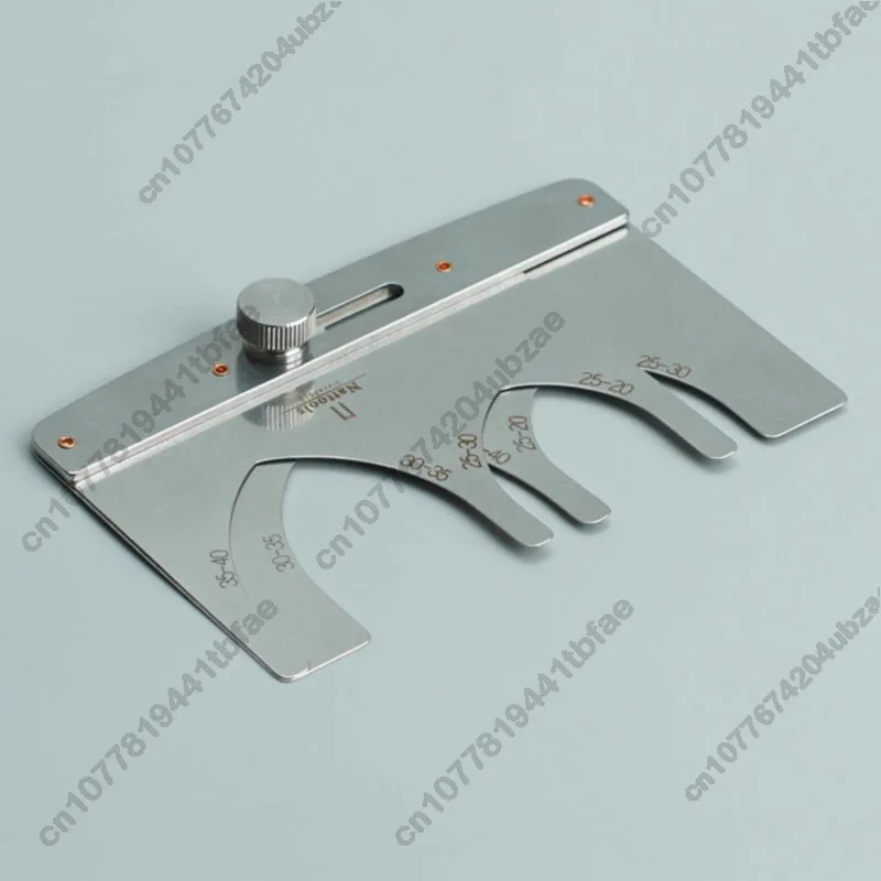 

Nattools Pattern Template Assisted Cutting Die Stainless Steel Ruler Adjustable Belt Spear Tail Fixed Specification Belt End