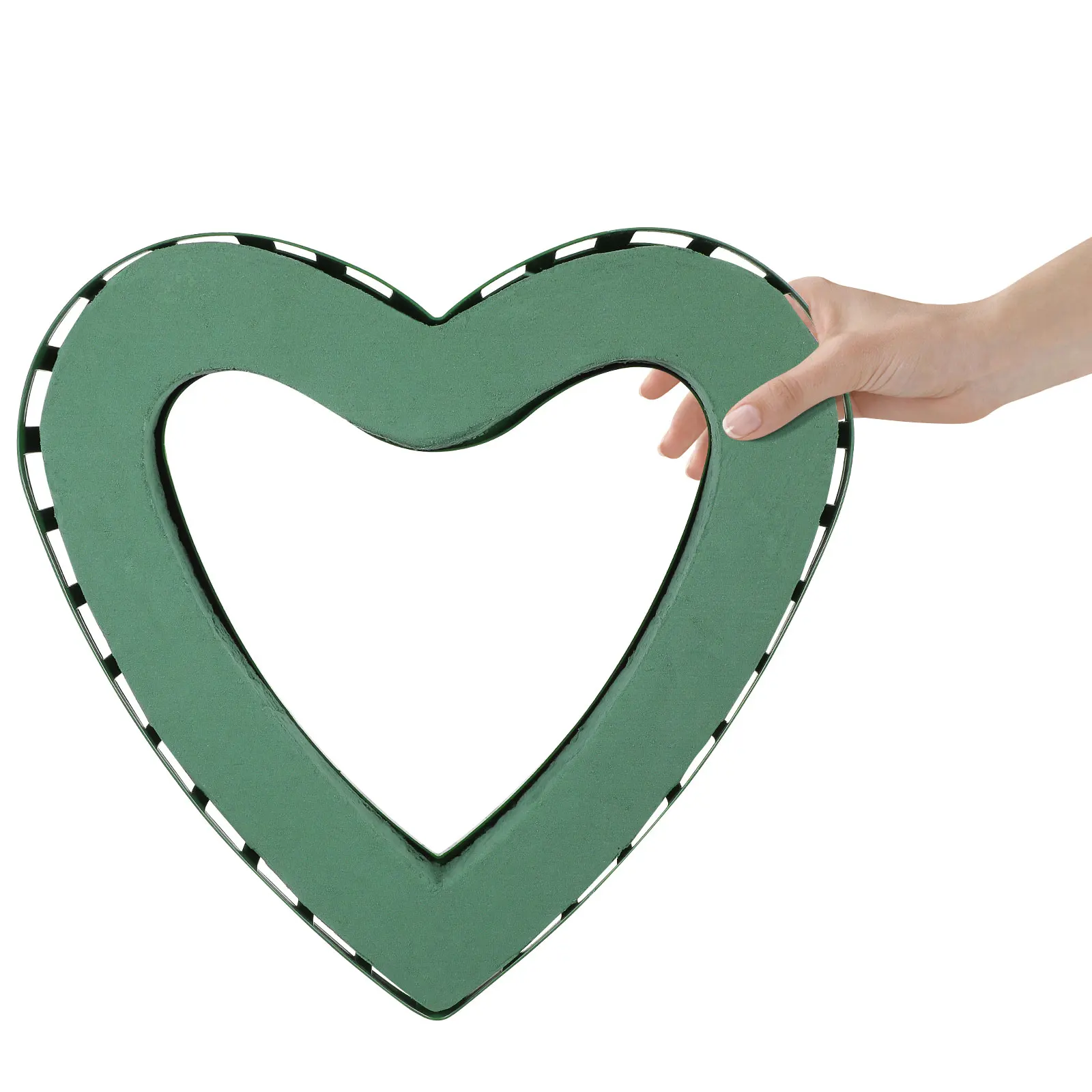 

Heart-Shaped Floral Holder Suction Cup Plastic Flower Rack Wedding Car Decoration Holder Flower Foam for Fresh Flowers