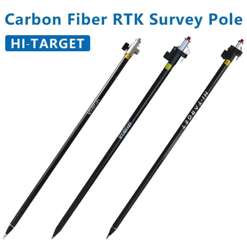 Carbon Fiber Extendable Pole for GPS RTK GNSS Telescopic Rover Pole HiTarget GPS Surveying Pole