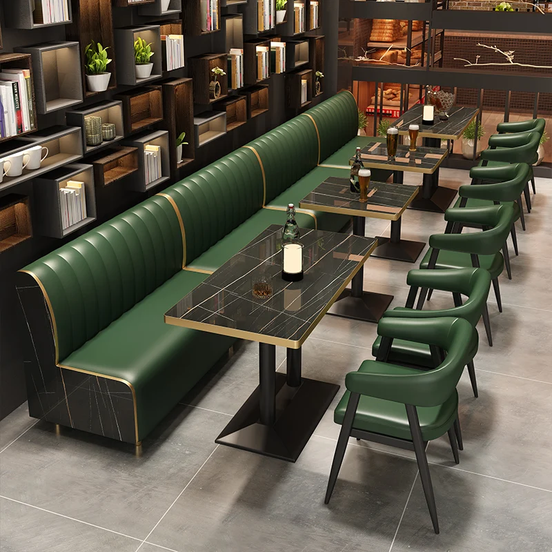 Modern vintage restaurant furniture set coffee chair table set Hotel cafe restaurant Fashion furniture restaurant wholesale