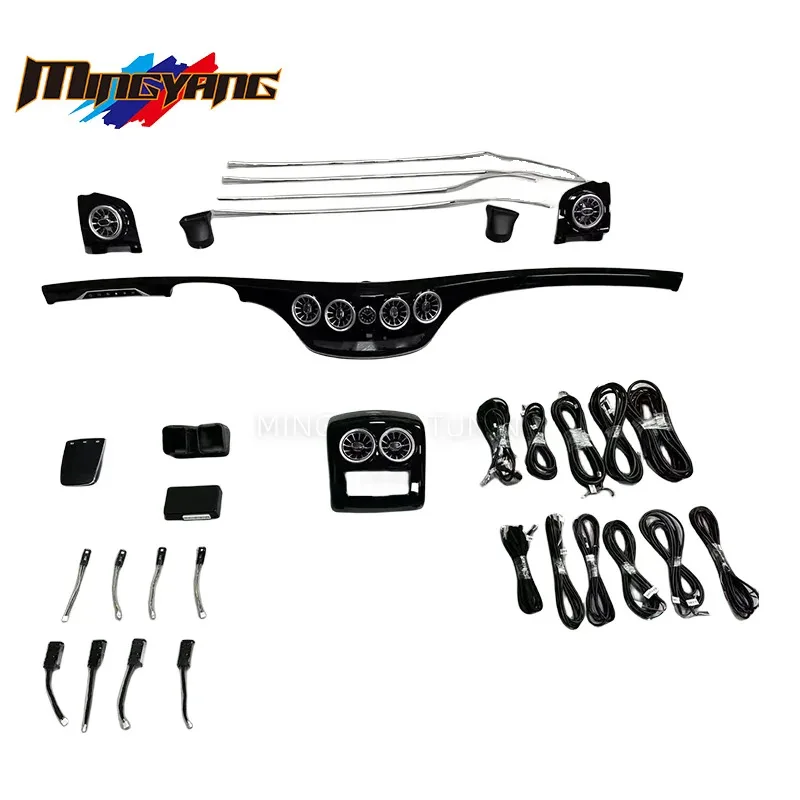 

Modification Turbine Vent Panel Overlay Interior Center Console Car Accessories for S-Class W221 06-13 Upgrade W22