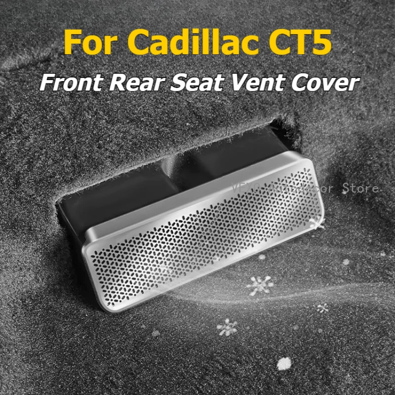 Per ‌ Cadillac CT5 2020-2025 Sotto Il Sedile Aria Condizionata Ac Vent Copertura Sedile Pavimento Uscita Aria Copertura Protettiva Trim Accessori
