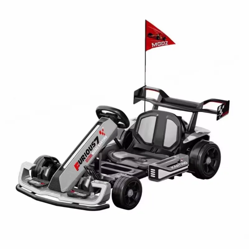 

Commercial Grade Kids Electric Drift Go Kart, 4-Wheel Stable Design with Adult Seat, for Amusement Park Rental