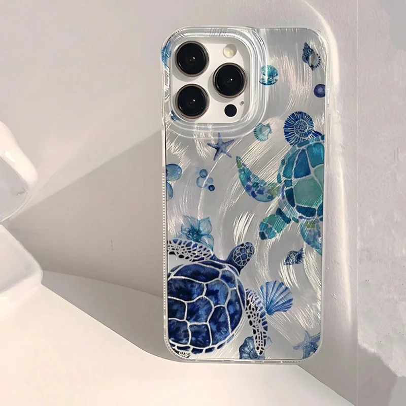 Etui na telefon Summer Cool Turtle Pattern do Samsung Galaxy A73 A72 A55 A54 A53 A52 A34 A33 A32 A23 A14 A13 4G 5G Back Cover — zdjęcie produktu 4