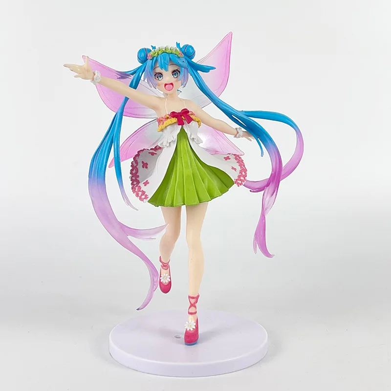 Hatsune ku Four Seasons Series Anime Action Figure, fur s Up Model Toy, Spring Spirit, Kawaii, PVC, 18cm, Gift Collection