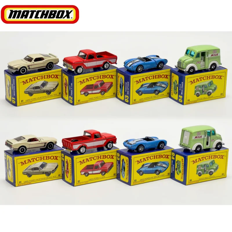 

Matchbox Collectible Diecast Car Model 80Th Anniversary JHB37 Openable Door Alloy Porsche Ford Divco Milk Truck Collectors