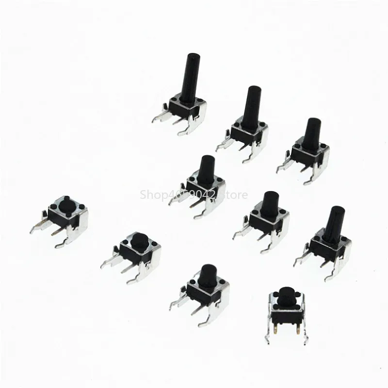 20pcs/lot 6*6*4.3/5/6/7/8/9/10/12mm 6x6mm Tactile Push Button Tact Switches with Stand