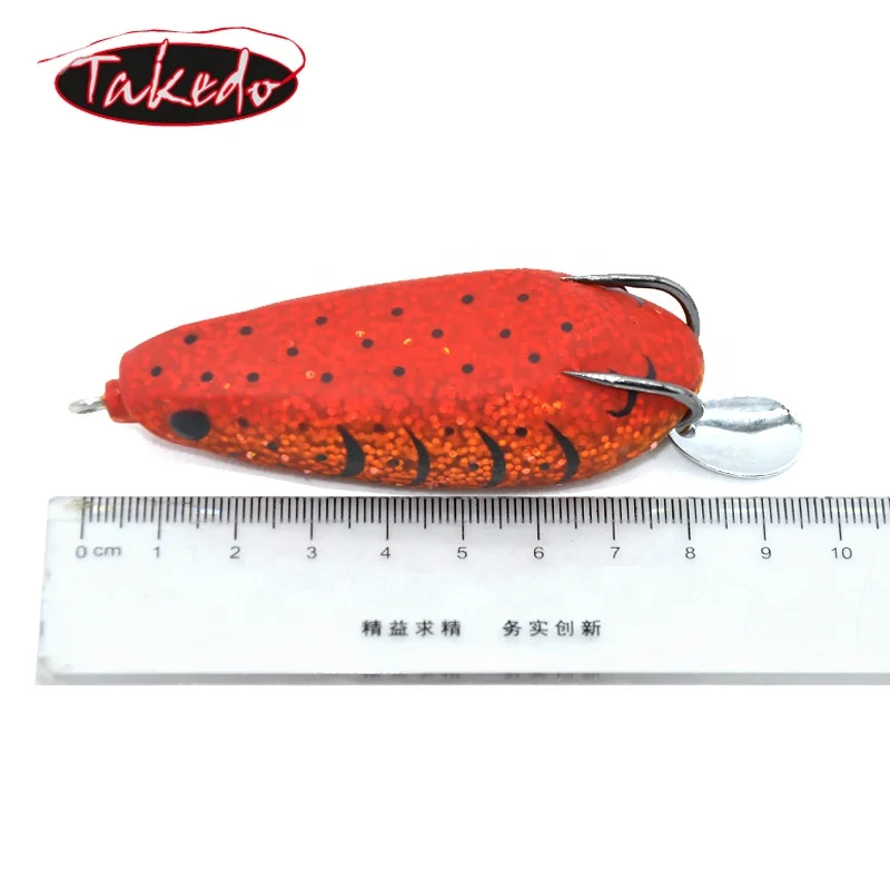 TAKEDO 2023 NEW Fishing Product Topwater Frog Lure LW039 8cm 25g Jump Frog Lure Wobbers For Snakehead