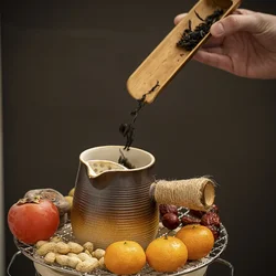 Ceramic Baked Milk Tea Pot Can Be Dry Boiled Boiled Tea Warm Milk Pot Teapot Tea Infuser