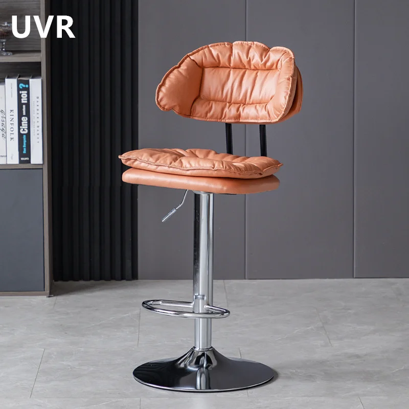 

UVR Scandinavian Bar Stools Home Back Bar Stools Living Room Kitchen Chairs Bedroom Makeup Bar Stools Lift Cashier Bar Stools