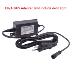 Fuente de alimentación de 12V, controlador LED para luces de cubierta de 12V, adaptador EU/US/UK/AU