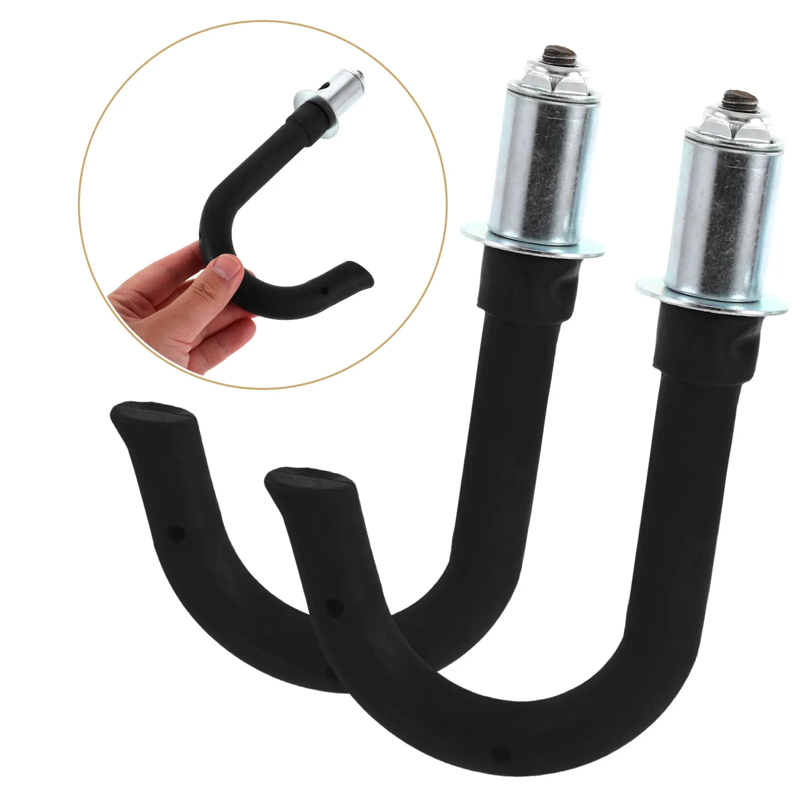 

1Pair Telescoping Ladder Detachable Hooks Heavy Duty Ladder Stabilizer Extension Hooks Garage Roof Outdoor Hanger