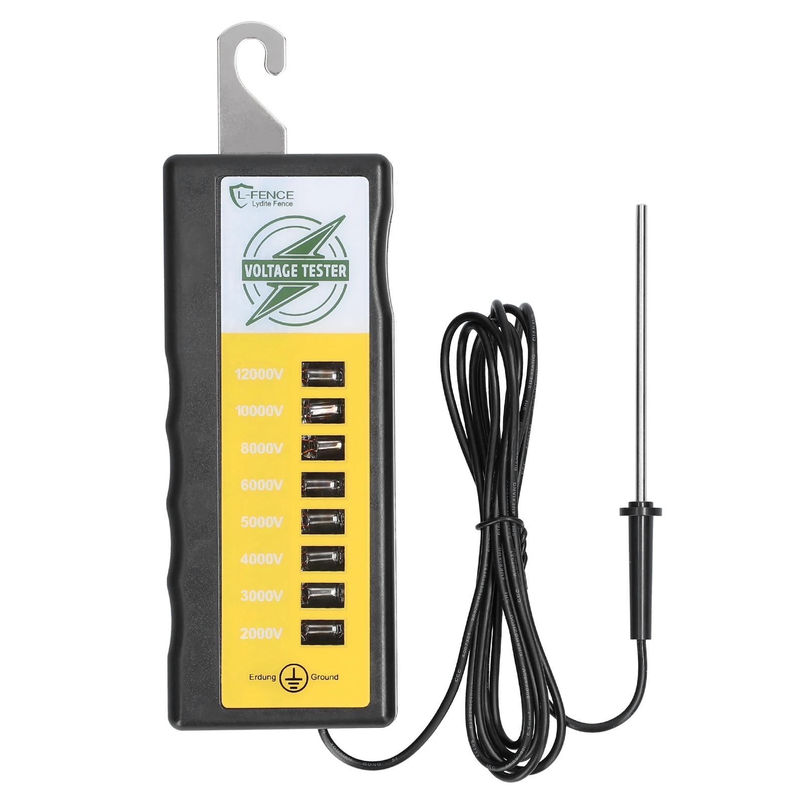 2KV~12KV Portable Digital Fence Tester Home Garden Horse Livestock Electric Fence Voltmeter Farm Short Detector