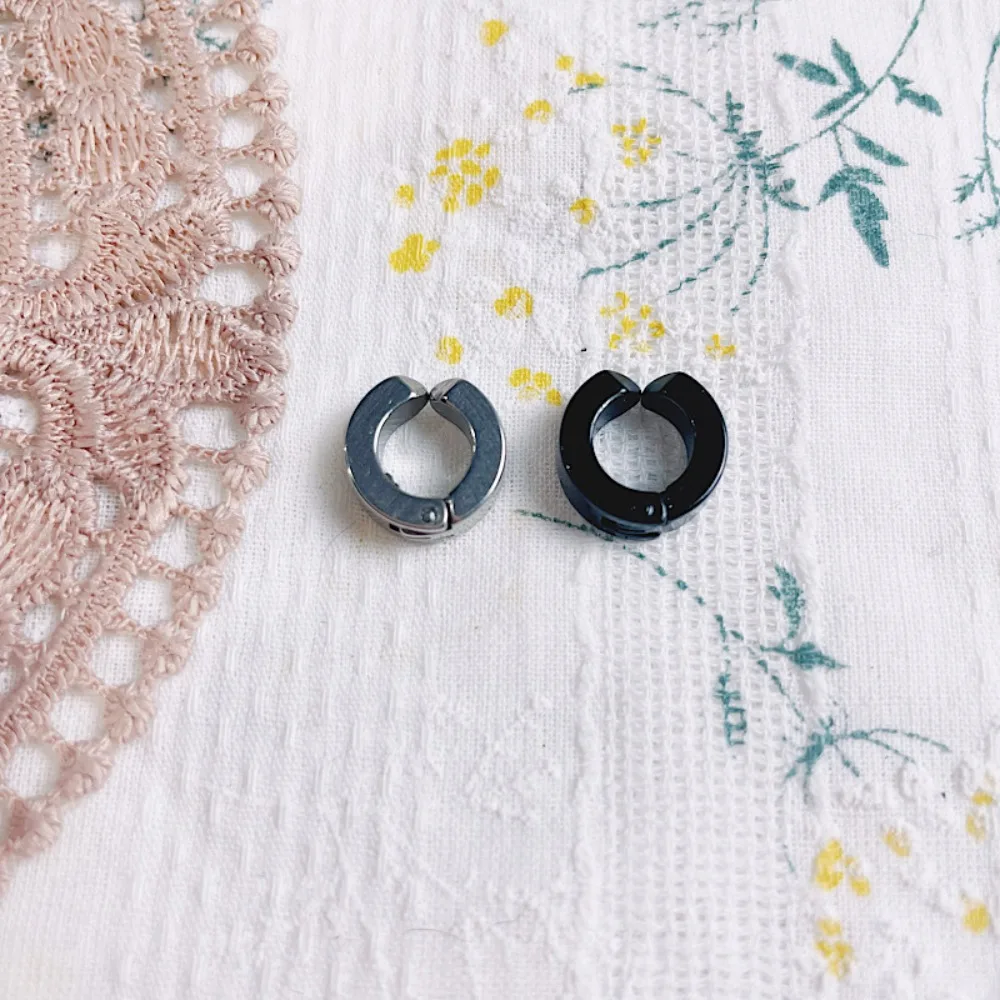 

Hexagram Doll Jewelry Ear Clip Personalized Silver Doll Stud Earrings Chain Cool Mini Plush Doll Earring 15cm/20cm Doll