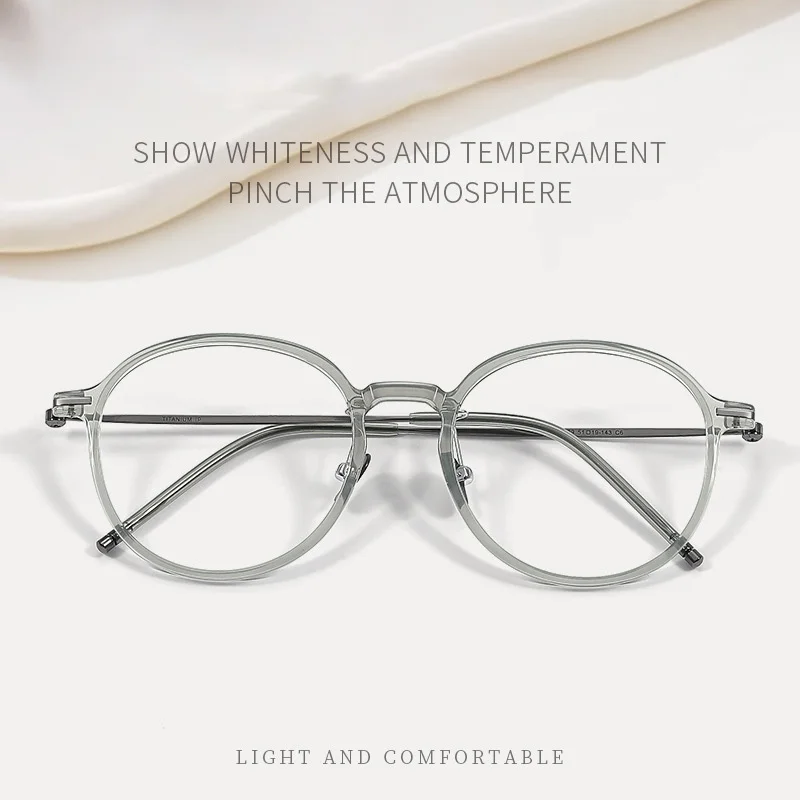 

Wind Red 2025 New TR90 Titanium Glasses Frame Men Optical Prescription Glasses Frame Woman Retro Round Fashion Frame Z474