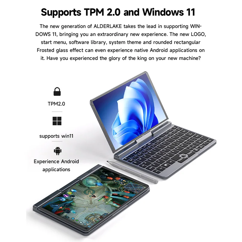 8 Inch Mini Pocket Laptop Tablet 12GB 16GB  Mini Touch Screen Notebook Custom New Small Laptops Portable Laptop