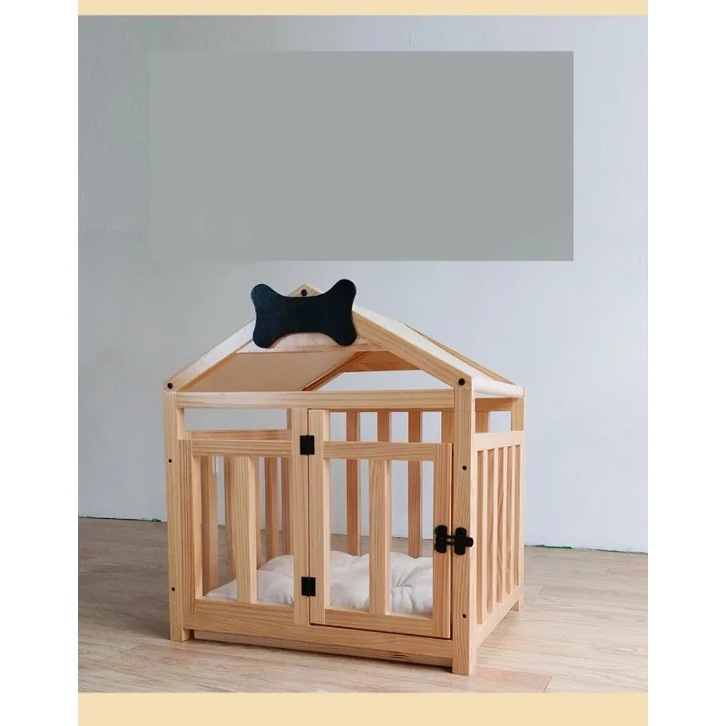 

dog playpen Customized Indoor Luxury Pet House Solid Wood Dog Bed Furniture with Sustainable Feature and Printed Pattern