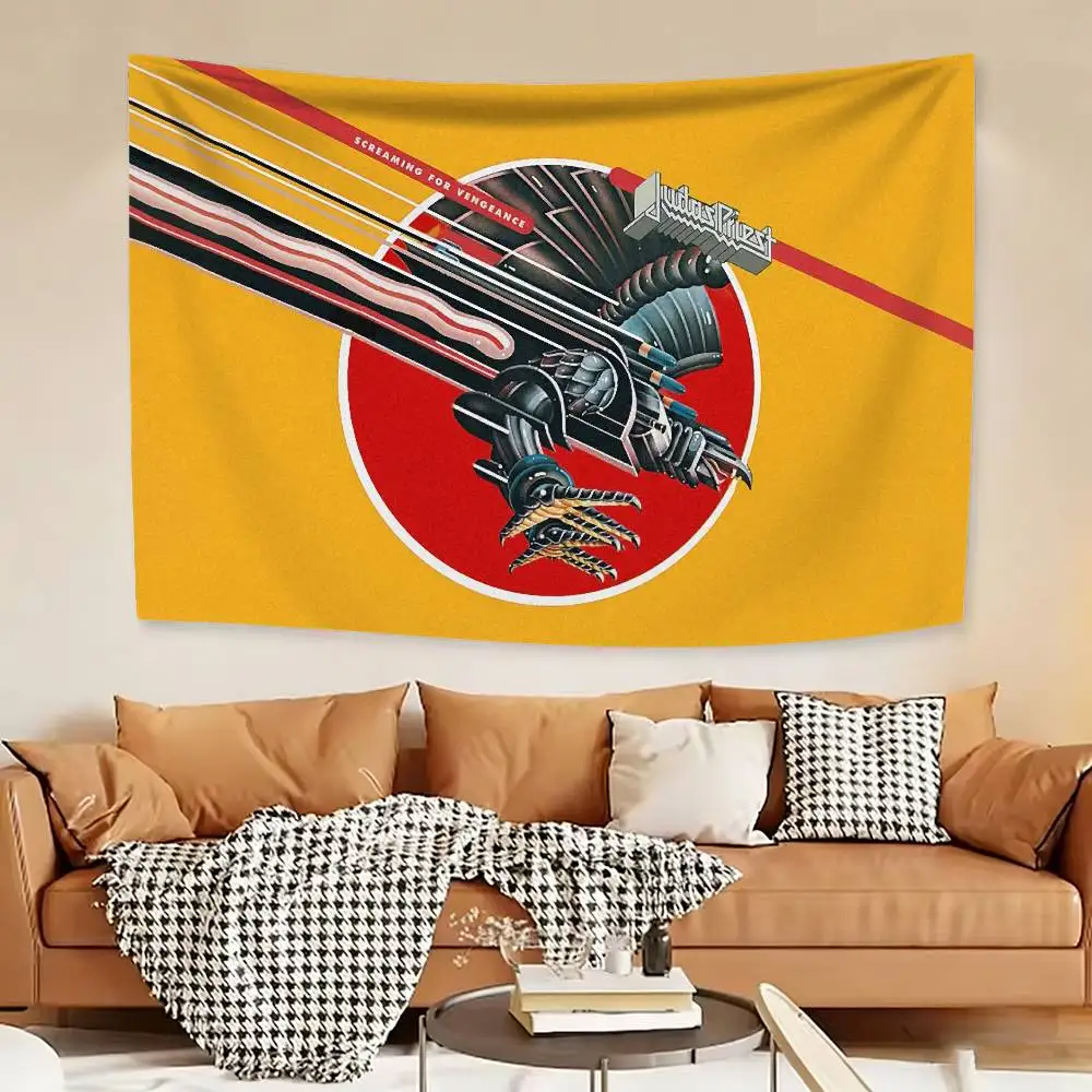 

J-Judas P-Priest Flag Digital Printing Banner for Garage Wall Out Door Decoration