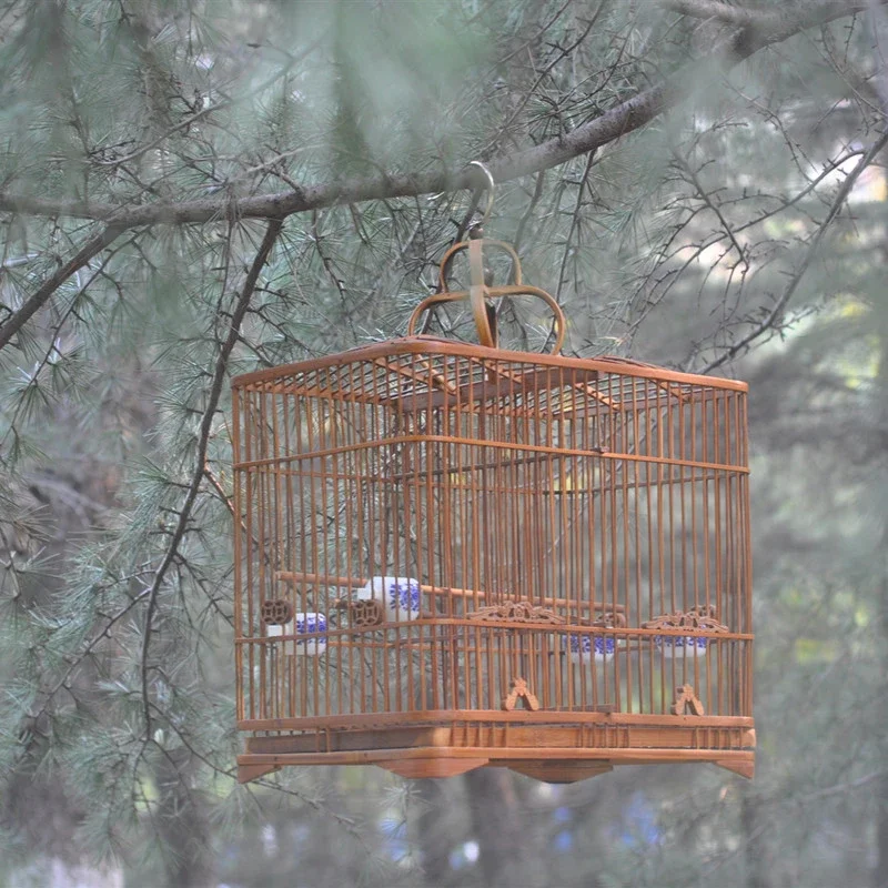 Wooden Large Bird Cages Canary Carrier Park Breeding Luxury Bird Cages Outdoors Voladera Para Pajaros Jaulas Pet Products WZ50BC