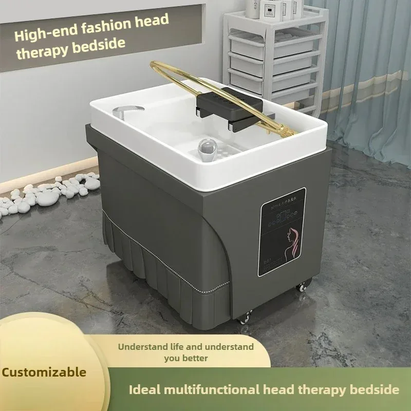 

Adjustable Head Spa Shampoo Chair Hair Stylist Steam Sink Portable Hair Washing Chair Water Therapy Salon Equipment Lavacabezas