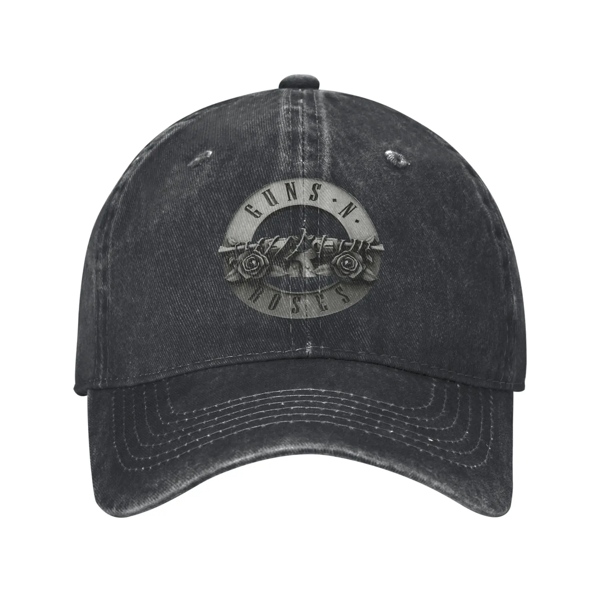 Vintage Guns N Roses Metal Rock  Baseball Cap Unisex Style Distressed Washed Headwear  Outdoor Workouts Adjustable Fit Caps Hat