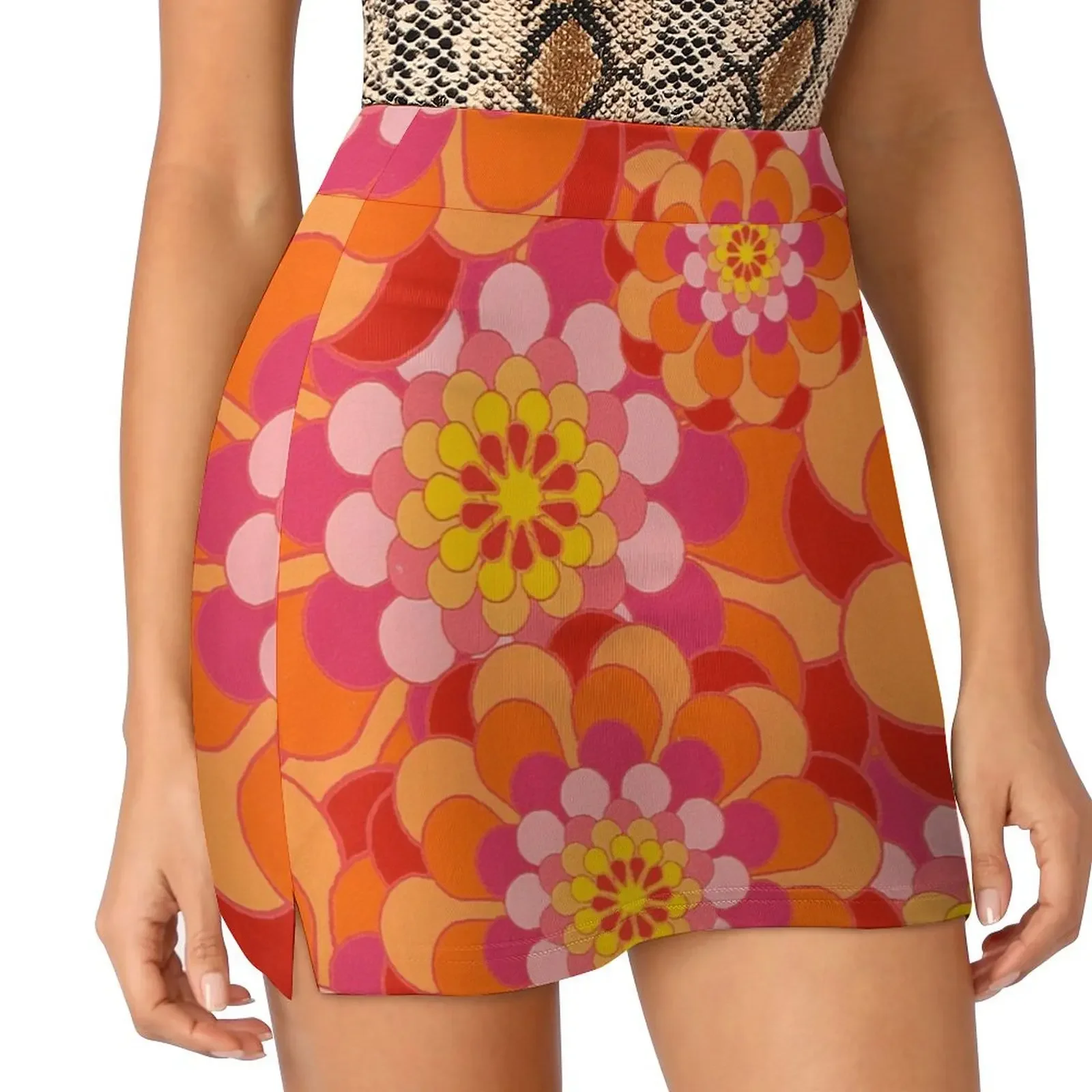 60s Flower Power - Yeah Baby! Mini Skirt Skirt for girls novelty in clothes Dresses