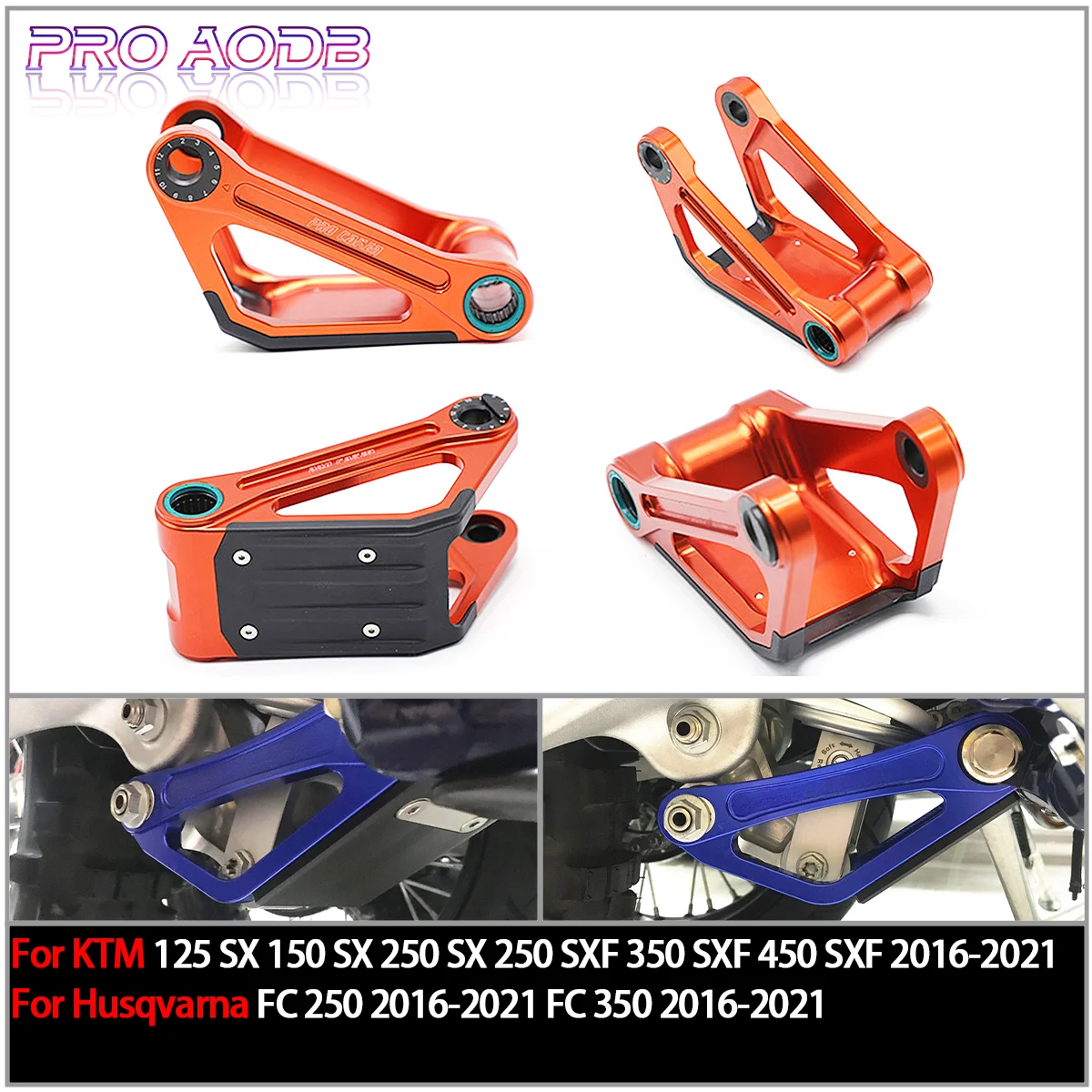 

For KTM Husqvarna FX FX TC TE TX125i 300i SX SXF XC XC-F 125 250 350 450 Motorcycle Rear Lowering Kit Lower Link Adjustable