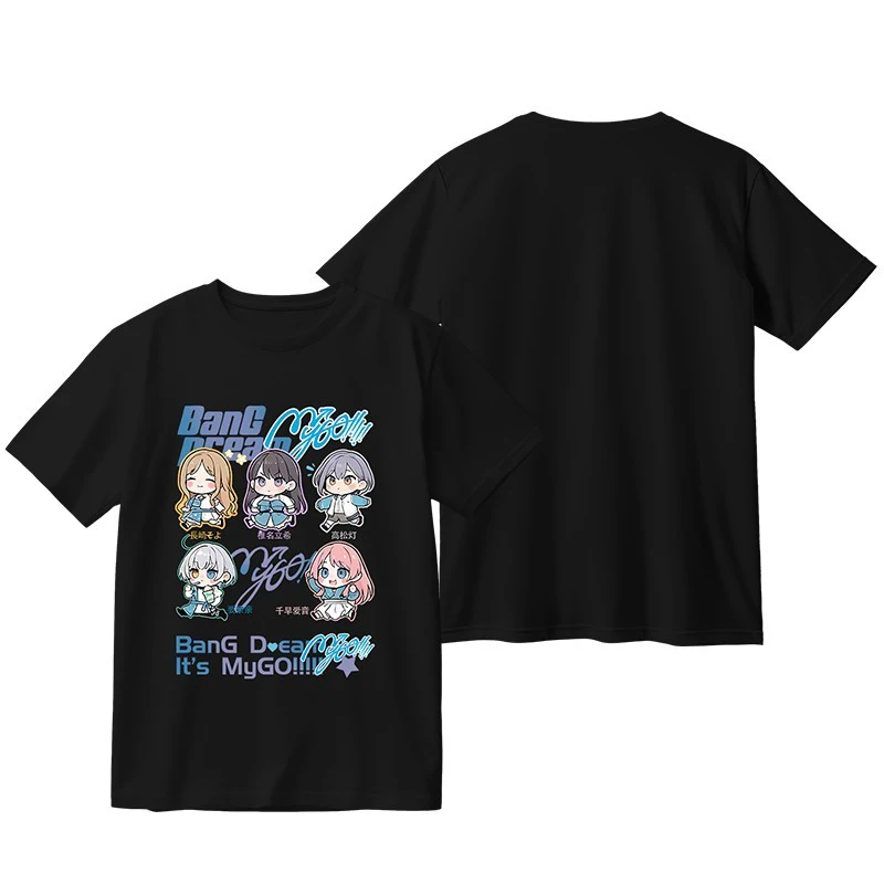 Girl Band BanG Dream! It's MyGO Unisex T-shirts 3D Print Kids Cartoon Anime Tees Men/Women Short Sleeve Tshirt Harajuku Y2k Tops