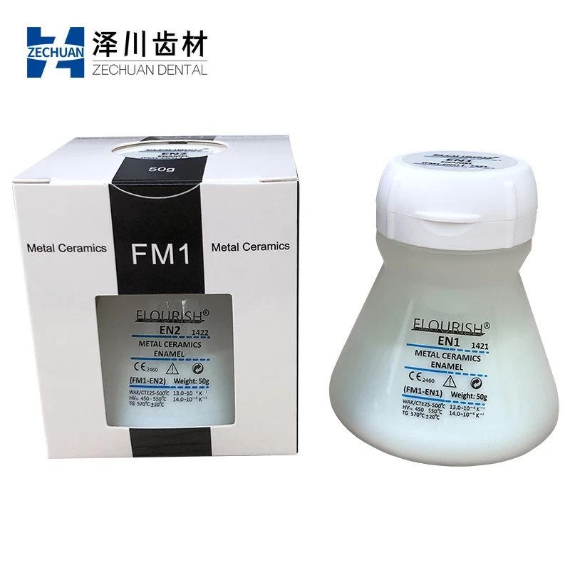 FLOURISH JADE FM1 Dentine 50g Dental Metal Ceramics Porcelain Powder 600-920℃