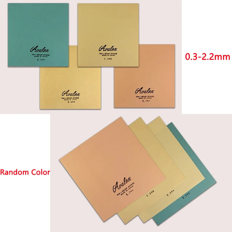 

Ультратонкая резиновая губка для настольного тенниса 0,3-2,2 мм для длинных прыщей, японская губка произвольного цвета для резины для пинг-понга