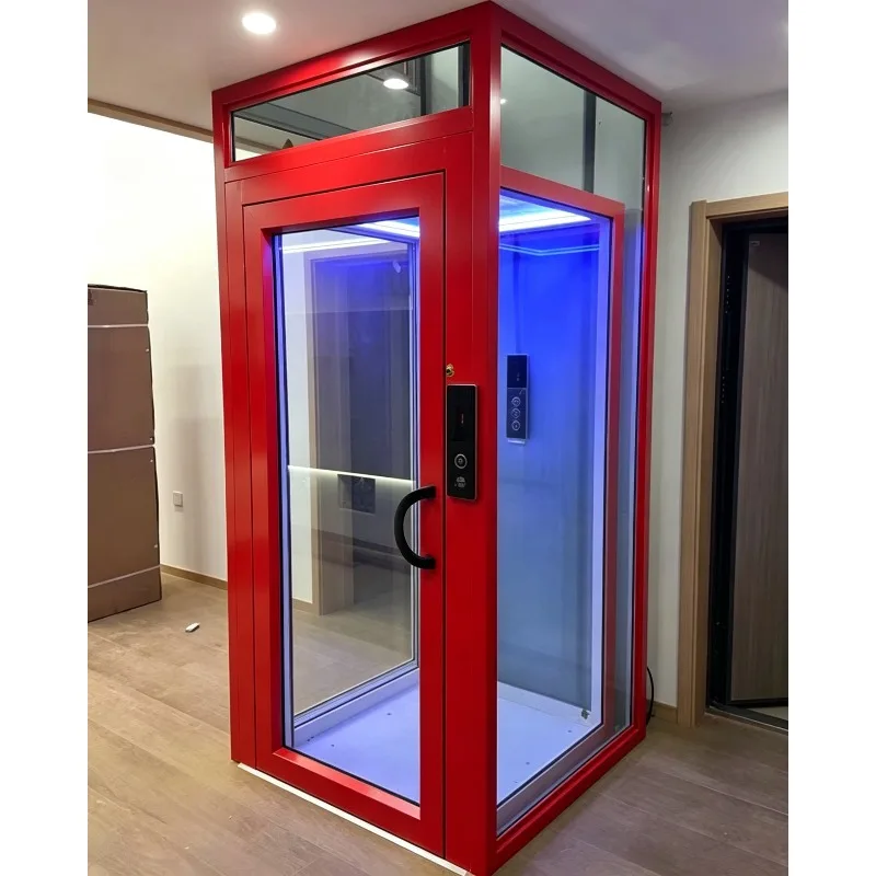 Home Panoramic Elevator Lift High Quality 2 Floor Residential Elevators Hydraulic Villa Personal Elevator Lift for House