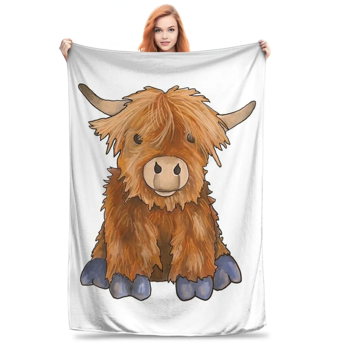 Huggy Harry - Part Of My Fluffy Friends Series Blanket Flannel Multi-function Sofa Throw Blankets For Couch Throws Bedspread