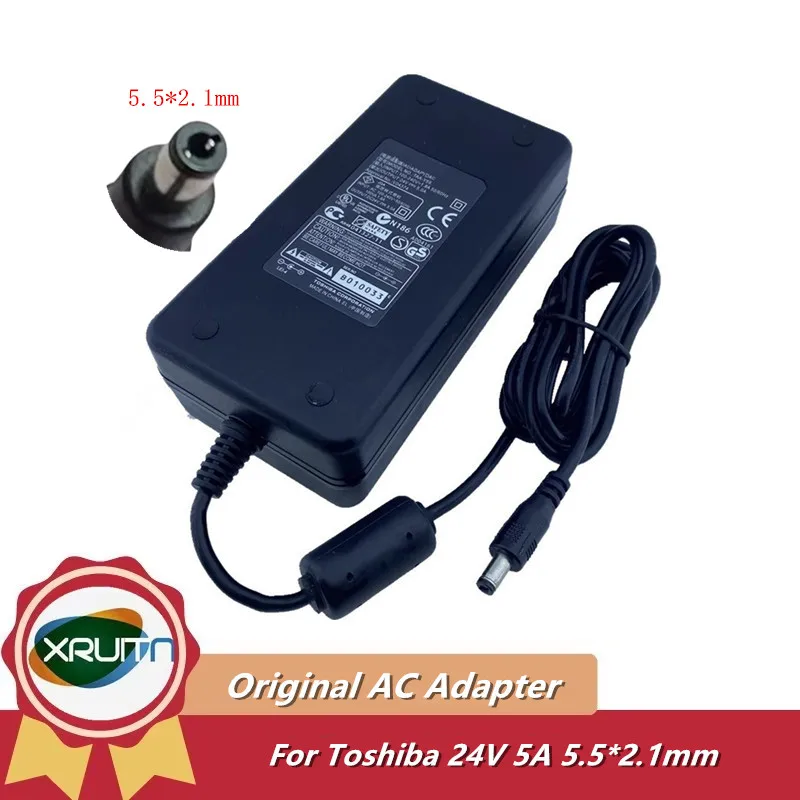 

Оригинальный адаптер переменного тока 24 В, 5 А, 120 Вт, зарядное устройство TAA-Y59, для источника питания Toshiba 5,5*2,1 мм