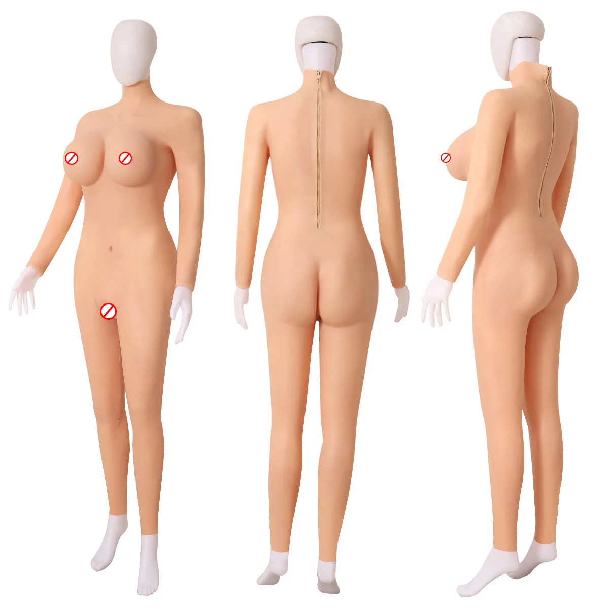 Customizable one-piece prosthetic breast fake yin pants CD girl cross-dressing simulated chest pad  breast fake girl