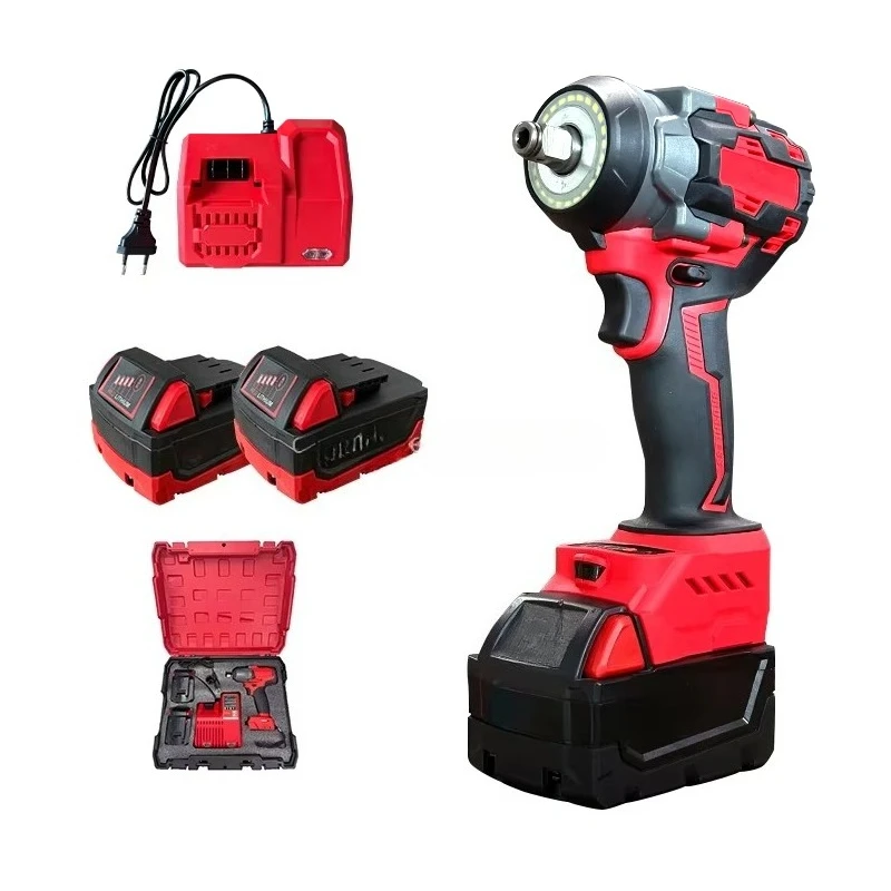 

800NM Torque LED Aperture Brushless Cordless Lithium Battery Electric Wrench Rechargeable Lithium Battery Impact Wrench