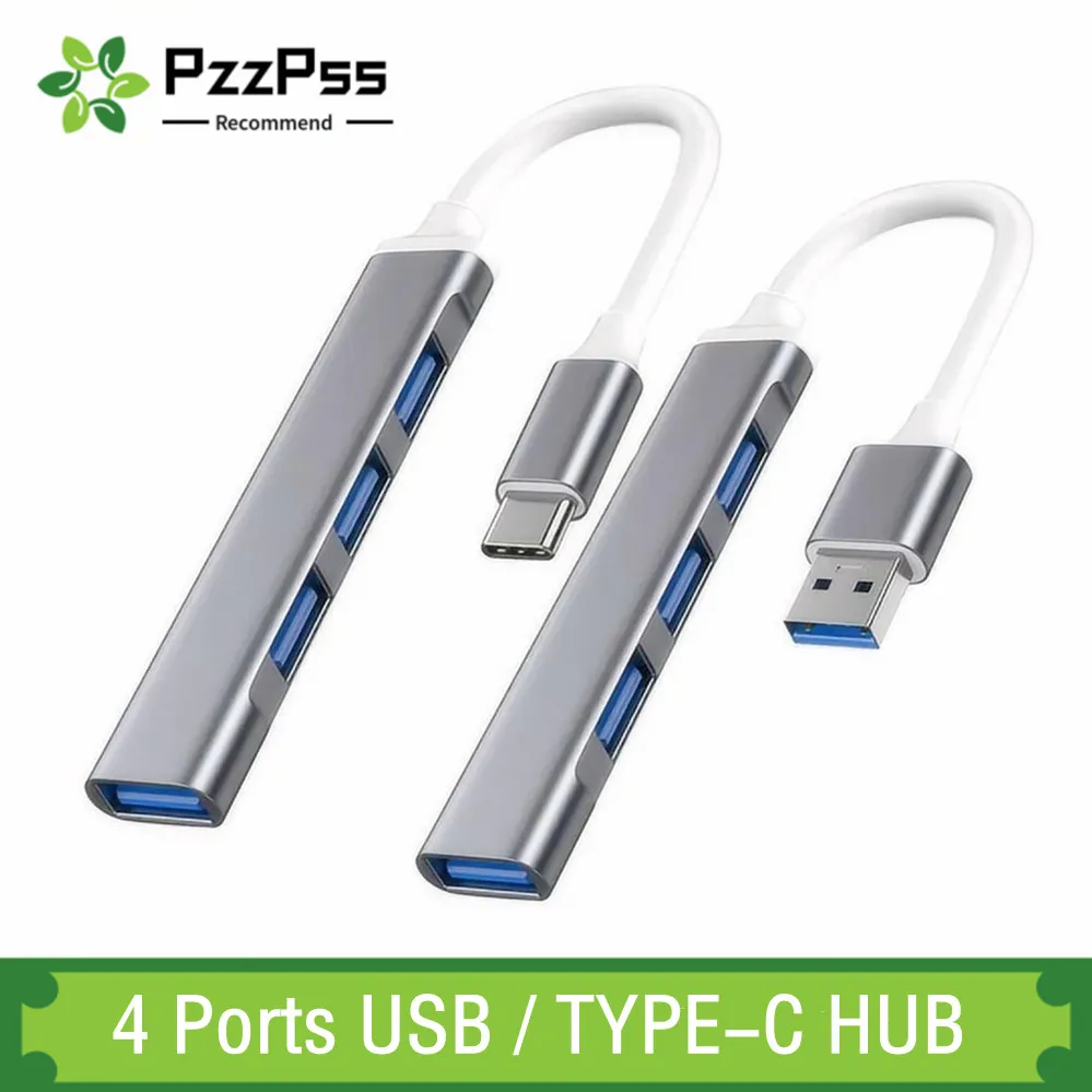 USB C HUB 3.0 Type C 4 Port Multi USB Splitter Adapter OTG For HUAWEI Xiaomi Macbook Pro 13 15 Air Pro PC Computer Accessories