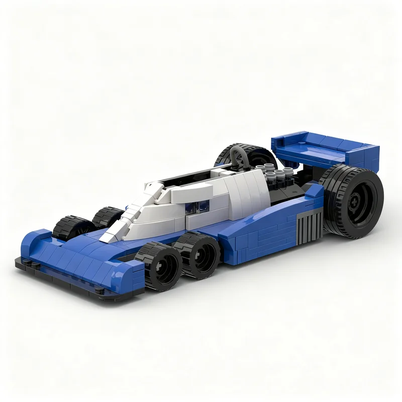 393 Piezas MOC City Champions Super Car Tyrrell P 34B Fórmula 1 Temporada Ronnie Peterson Patrick Depailler 18 Modelo DIY Regalo Exhibición