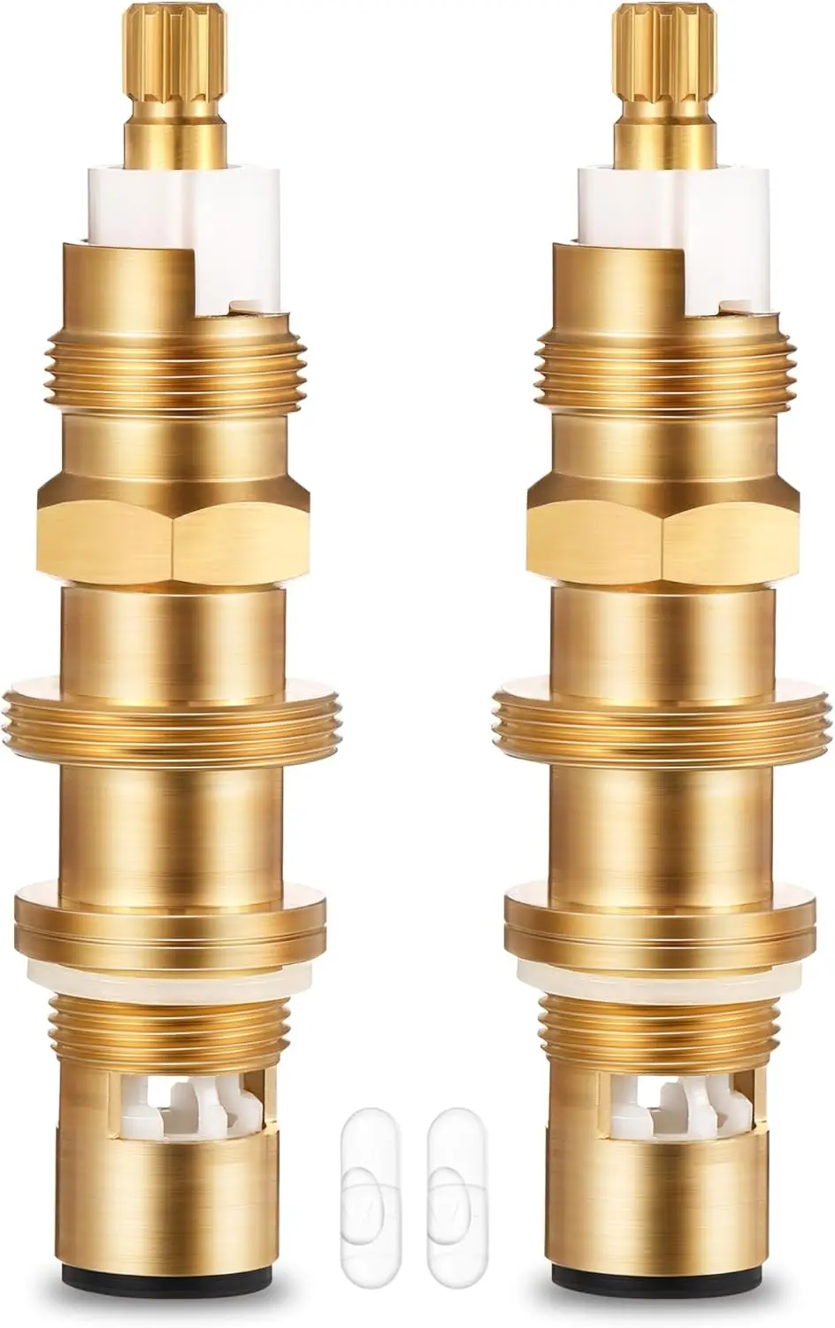 

Ceramic Disc Cartridge for Shower Faucet, Compatible with Price/Pfister 910-030, Brass Construction (2 Pack)