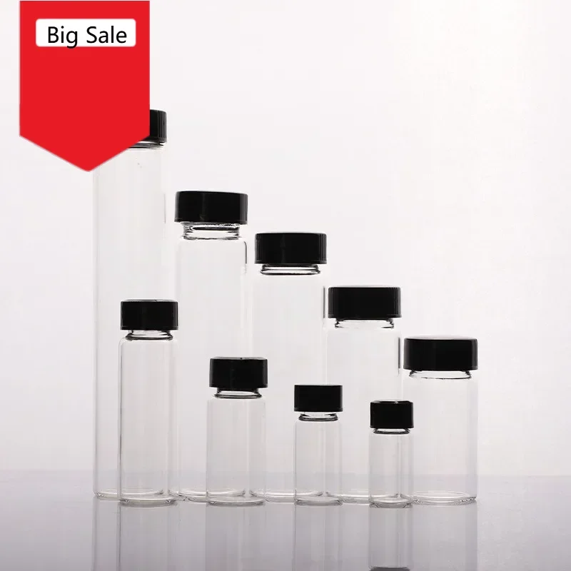 2ml To 60ml Transparent Glass Sample Vial Laboratory Reagent Bottle Small Clear Medicine Vials for Chemical Experiment