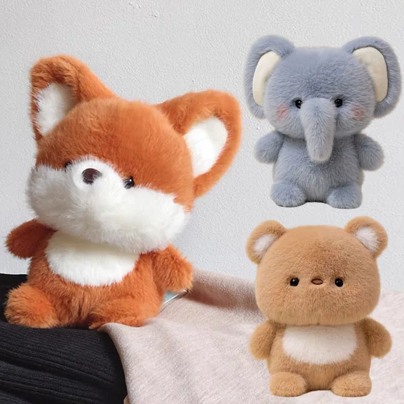 Juguetes de peluche de animales para niños, serie de osos bonitos, almohada de muñeco de peluche, elefante, cerdo, perro, oveja, ratón, mono, juguete de peluche, regalo para el Día de los niños