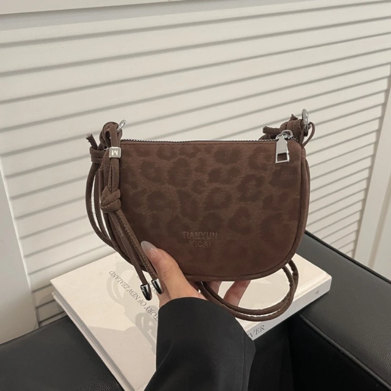 

New Fashion Simple Top Handle Bag Comfortable and Versatile Texture Crossbody Bag Mini Suede PU Leather Women Purse Storage Bags