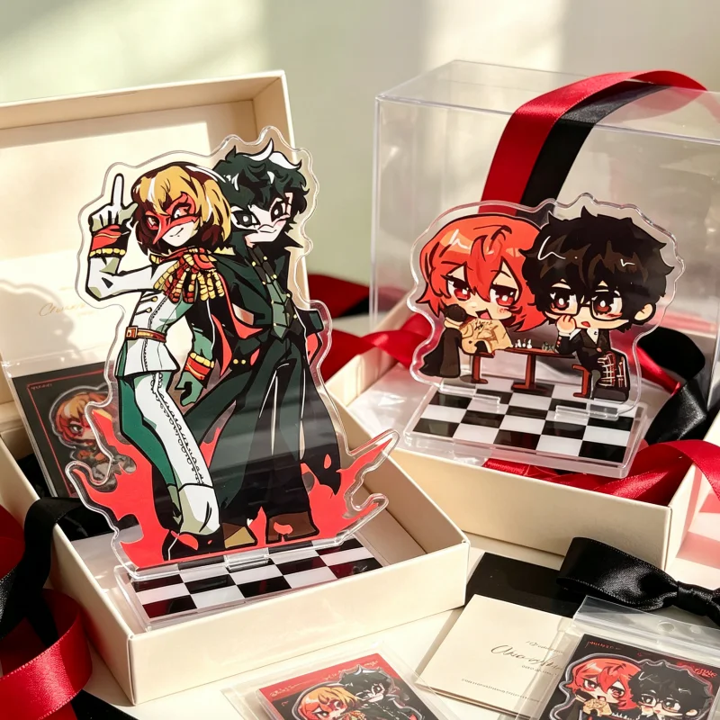Shuake Acrylic Standee Akechi Goro  Joker Fan‑Art Character Desktop Display Decor Cosplay Accessory Figure Gift for P5 Game Fans - view 3